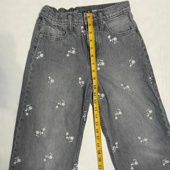 Gap Kids Lot of 2 Girl 10 Low Stride Jeans Embroidered Distressed School Casual - Picture 8 of 16